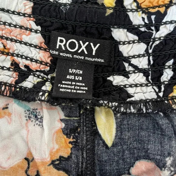 Roxy floral capri flowy floral pants SZ Small - Picture 3 of 4